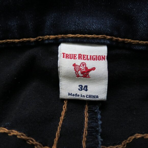 TRUE RELIGION Women's Jennie Curvy Mid Rise Skinny Jeans Size 34 Studs - Picture 11 of 13